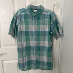 COLUMBIA Men's Multicolor Plaid Pastel Button Down Shirt | Size XL